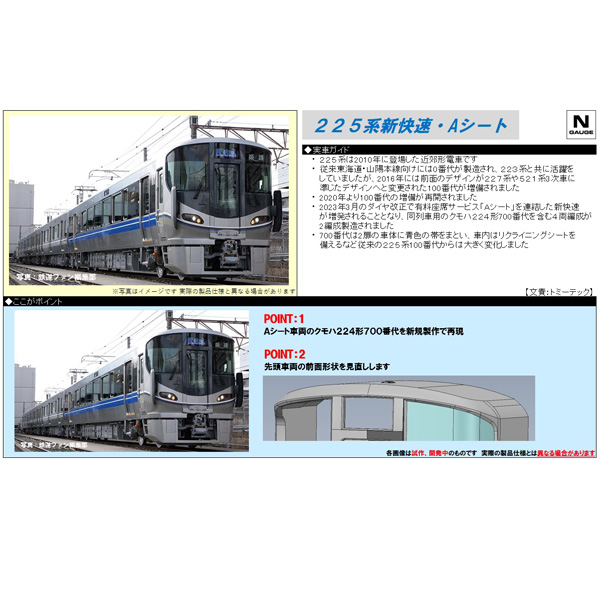 225系100番代 Aシート入4両/4両基本/4両増結 各セット