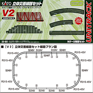KATO 20-861 V2 立体交差線路セット railways湘南ラインweb店