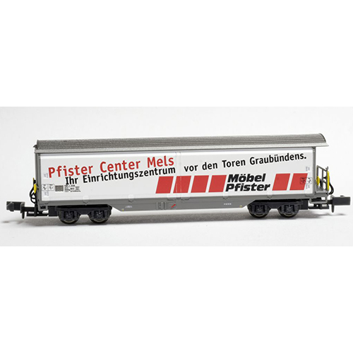 MDS-Modell MD61012 RhB(レーティッシュ鉄道) スライドバン貨車Haik-v5128(Moebel Pfister)