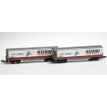 MDS-Modell MD61013 RhB(レーティッシュ鉄道) スライドバン貨車Haik-v5132+5133(Kuoni)2両セット