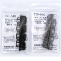 鉄コレ701系用スカート初期型（黒/灰）（TNカプラーSP土台・スカート付き）2編成4個入
