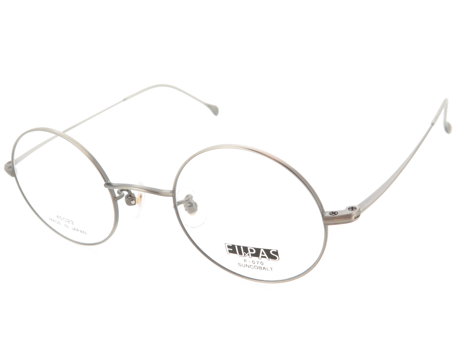 FU×PAS フーパス 丸型 メガネフレーム サンコバルト カネツル(シリコン樹脂コート) F070 Col.5