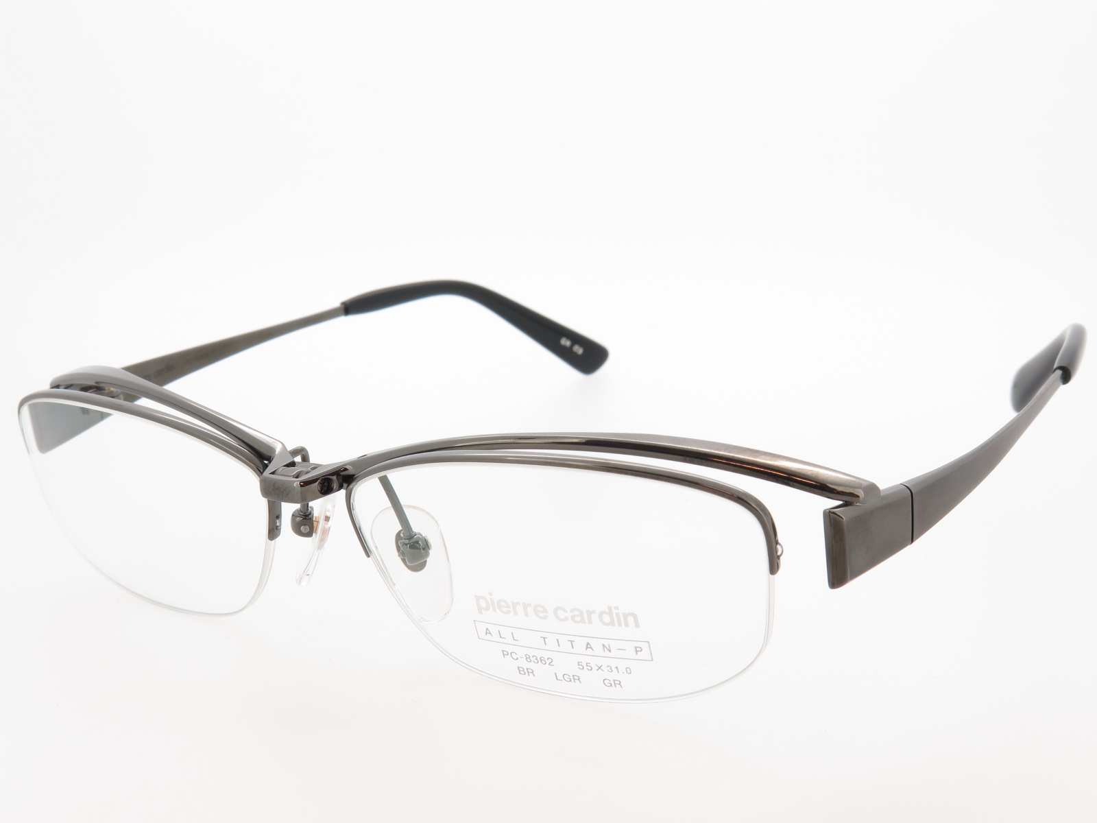 ピエールカルダン 単式 跳ね上げメガネ titan PC8362 GR