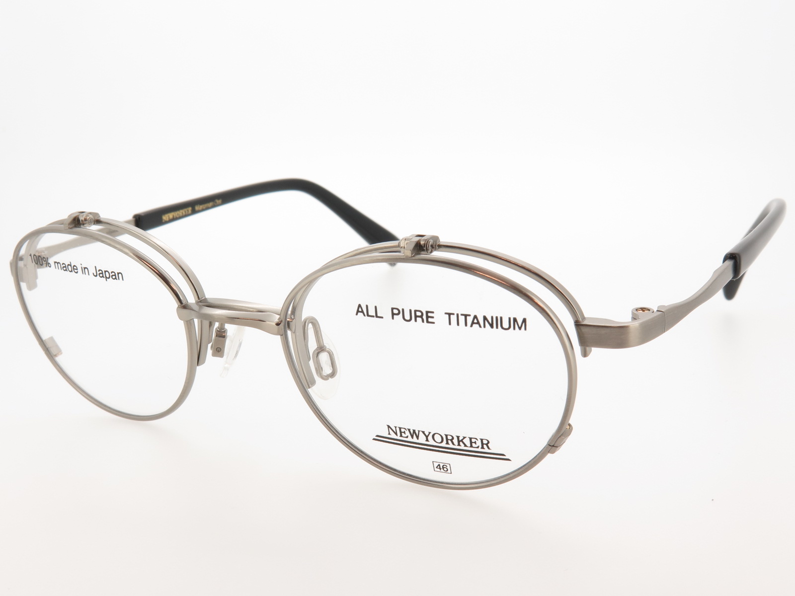 ニューヨーカー 単式 跳ね上げメガネ チタンフレーム 長モダン NY6235 SA1