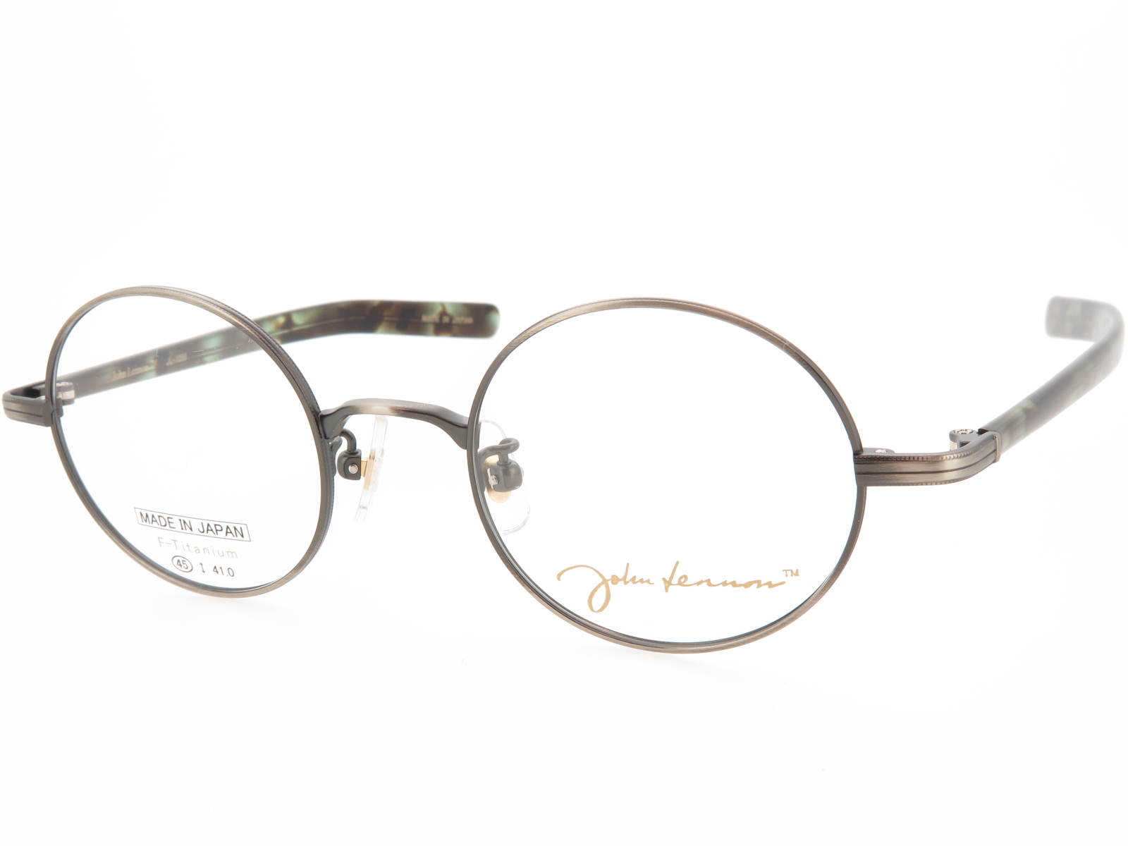 John Lennon ジョンレノン 丸型 ラウンド チタン メガネフレーム 日本製 JL1059 C4 アンティークシルバー