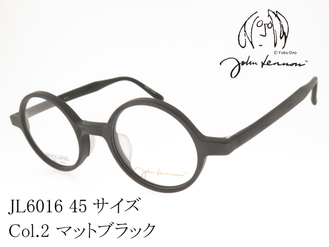John Lennon ジョンレノン メガネ 日本製 ラウンド型 セルフレーム JL6016 Col.2