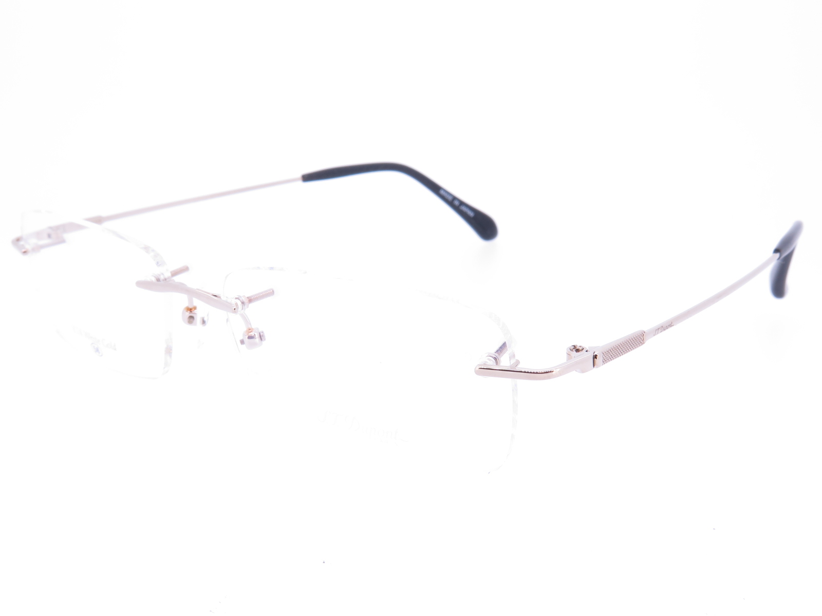 金無垢 K14WG ホワイトゴールド メンズ 縁なし S.T.Dupont デュポン DP125W