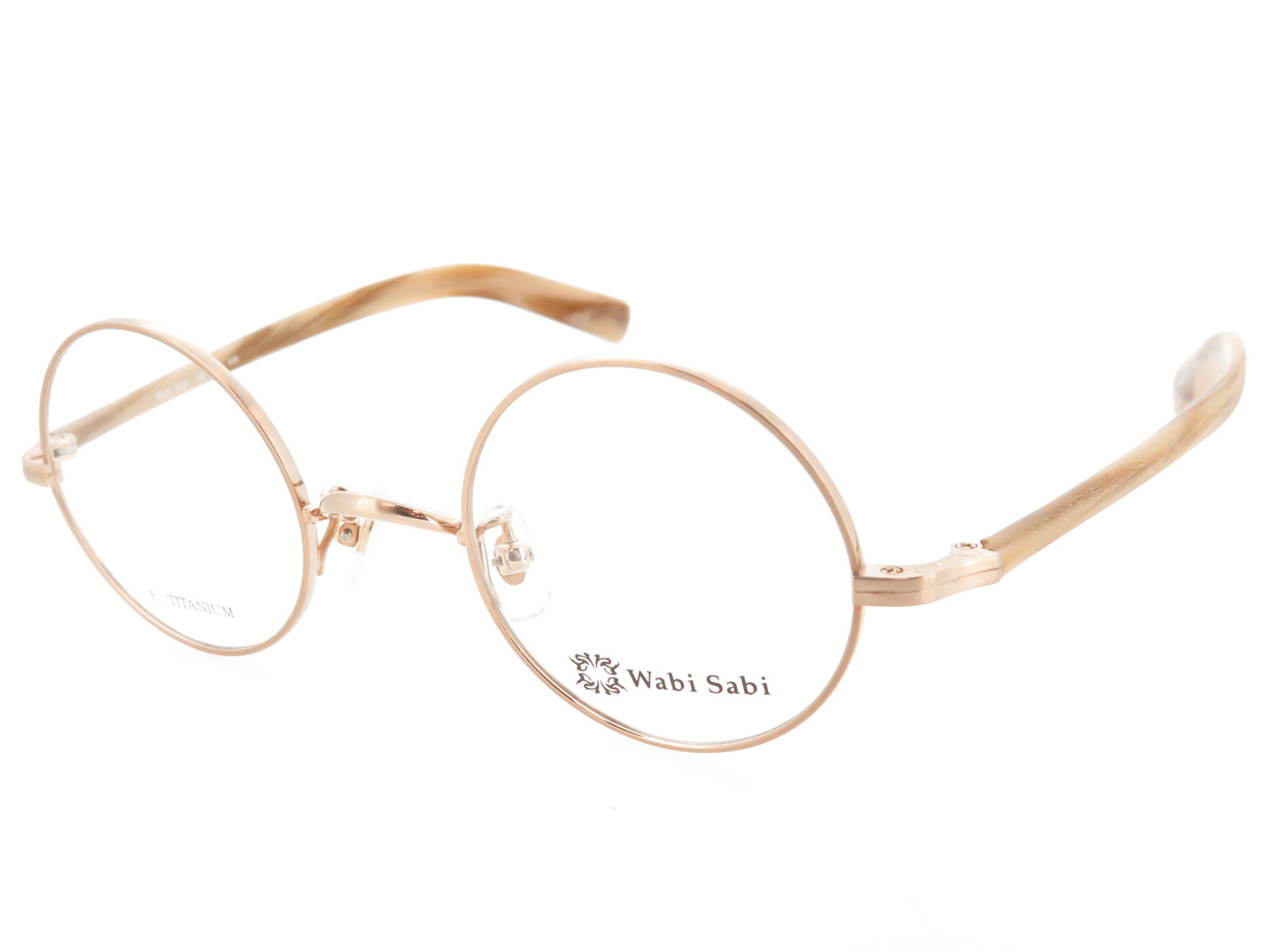 Wabi Sabi ワビサビ 丸型 メガネフレーム チタン セルテンプル WS15113 Col.506