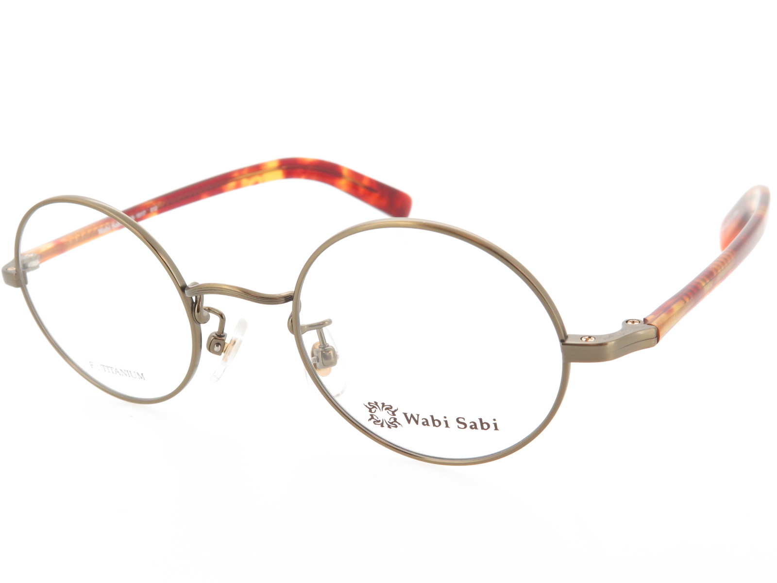 Wabi Sabi ワビサビ 丸型 メガネフレーム チタン セルテンプル WS15117 Col.012