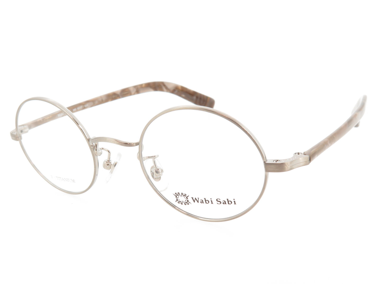Wabi Sabi ワビサビ 丸型 メガネフレーム チタン セルテンプル WS15117 Col.026
