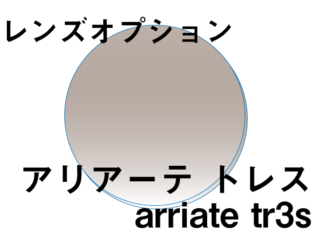 レンズオプション カラーレンズ アリアーテ トレス サングラスカラー