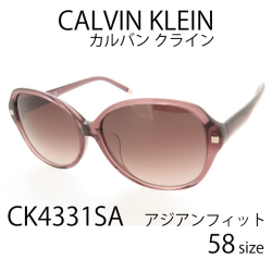 レディース サングラス Calvin Klein カルバンクライン UVカット アジアンフィット CK4331SA