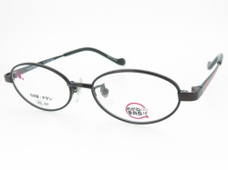 キッズ チタンフレーム 日本製 めがね委員長 MI-5003 Col.4 スマートビターチョコ