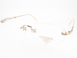 金無垢 K14WG ホワイトゴールド レディース 縁なし CITIAN シチズン 20428