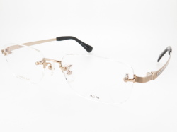 金無垢 K14WG ホワイトゴールド メンズ リムレス 縁なし LK341W