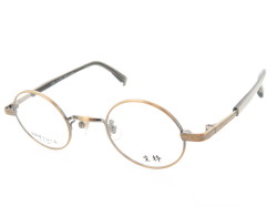 生粋 丸型 メタルフレーム チタン 長モダン TK-703 Col.3