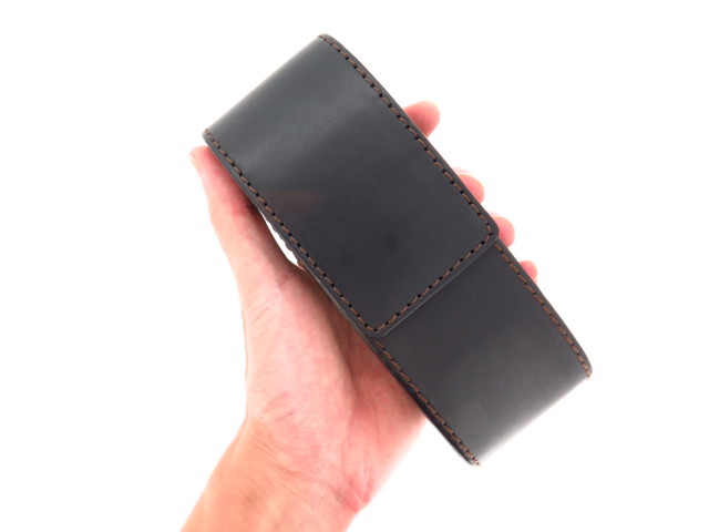 本革 イタリアンレザー メガネケース マグネット式 セミハード LV1926