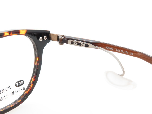 鼻パットのないメガネ NEOJIN ネオジン 超弾性樹脂フレーム