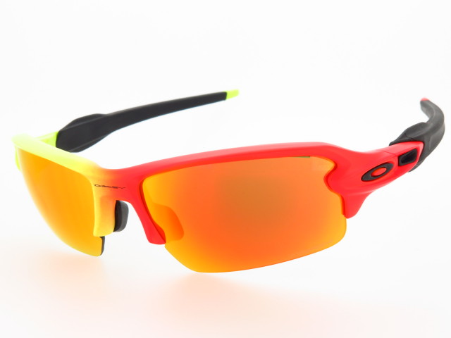 Oakley OO9271-2861 2018年 ハーモニー フェード Flak® 2.0 (Low Bridge Fit) Prizm Golf Lenses, Polished Black Frame