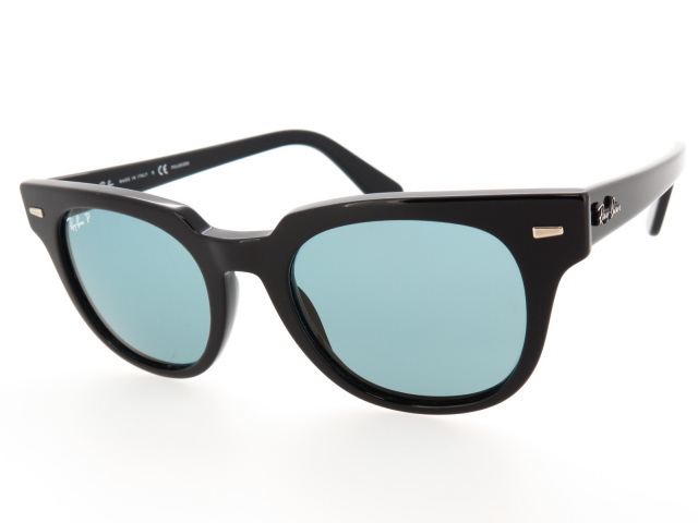 Ray-Ban RB 2168 サングラス METEOR CLASSIC Sunglasses in Black and G-15 Green - RB2168