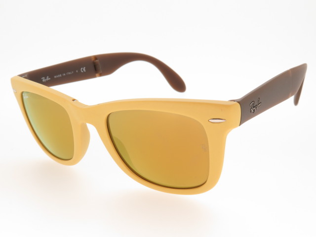 【とっしー】レイバン サングラス 折り畳み ゴールド レイバン公式ストア】 Ray-Ban® RB4429 サングラス | ゴールド上