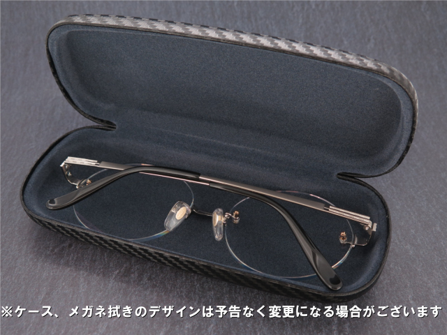 ウシジマくん風 丸型ふちなし 伊達メガネ UVカット付レンズ 