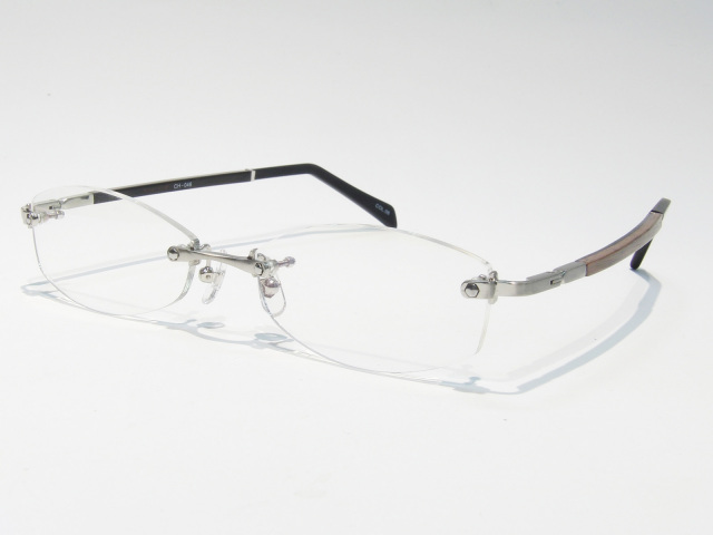 CHRONIC クロニック 選べるレンズ付 ウッドテンプル 縁なし CH-046 C6  