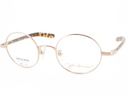 John Lennon ジョンレノン 丸型 ラウンド チタン メガネフレーム 日本製 JL1059 C1 WGP イエローデミ