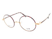 生粋 丸型 一山 メタルフレーム 七宝飾り チタン フルリム TK-804 Col.4