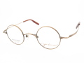 John Lennon ジョンレノン 丸型 ラウンド チタン メガネフレーム 日本製 JL1063 C3 アンティークゴールド