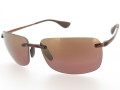 Ray-Ban レイバン ブランドサングラス 縁なし 偏光レンズ ミラー RB4255 604/6B 60サイズ