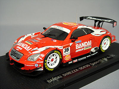エブロ 1/43 バンダイ ディレッツァ SC430 スーパーGT500 2006 #35 服部尚貴/ピーター.ダンブレック