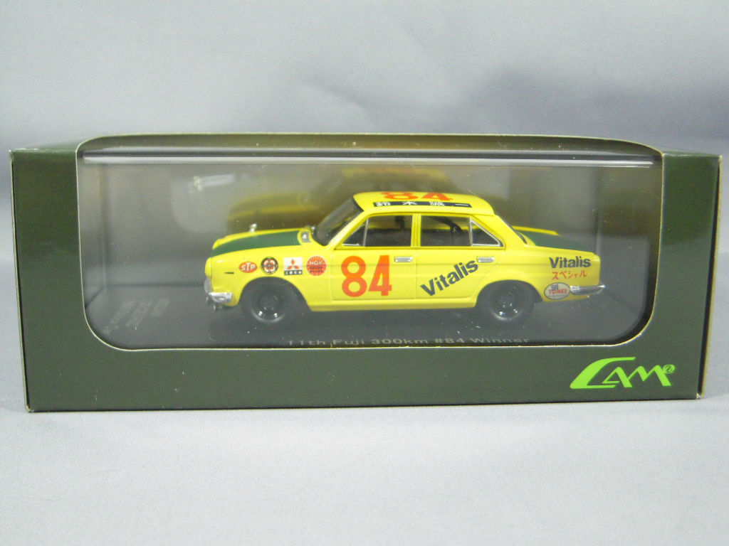 CAM@ 1/43 日産 130 セドリック 1969 ストックカー 第11回 NAC 富士300km ウィナー #84 鈴木誠一 【ダイキャスト製】 ※難あり商品です