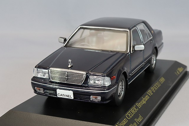 カーネル 1/43 日産 セドリック ブロアム VIP (PAY31) 1998 ダークブルーパール
