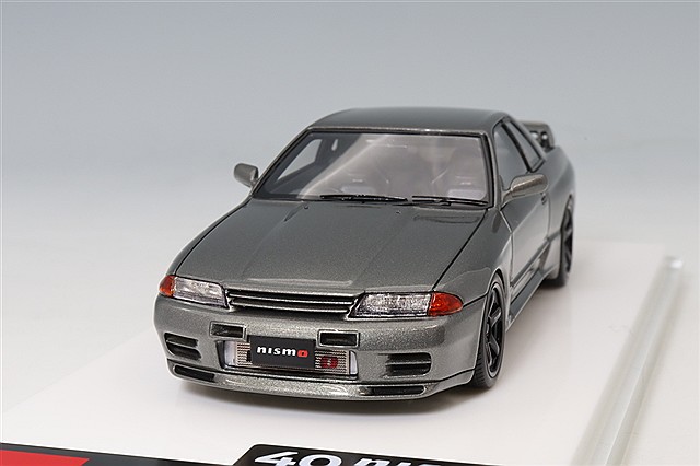アイドロン 1/43 日産 スカイライン GT-R ニスモ BNR32 CRSバージョン 2022 ダークメタルグレー