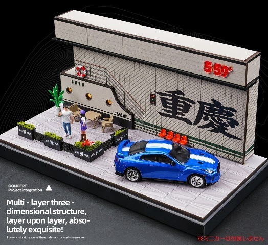 収蔵家 1/64 海外都市ジオラマ 重慶の人気フォトスポット