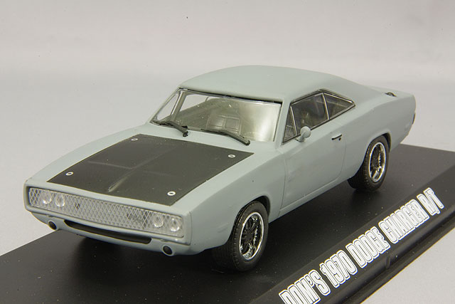グリーンライト 1 43 ダッジ チャージャー 1970 Fast Furious ワイルドスピードmax プライマーグレー