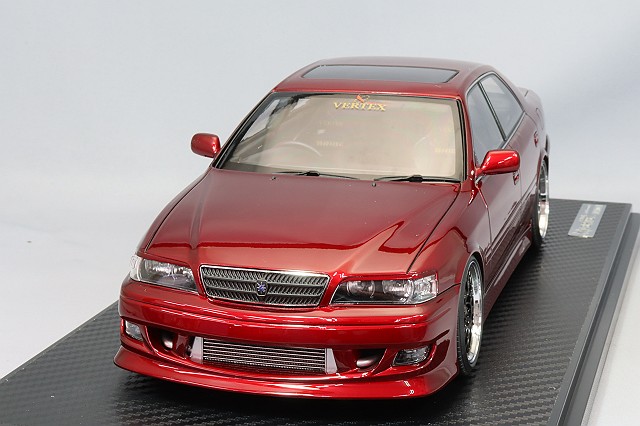 イグニッションモデル 1/18 VERTEX JZX100 チェイサー レッドメタリック/BBS RG-Rタイプ18インチ(ポリッシュ/ブラック)