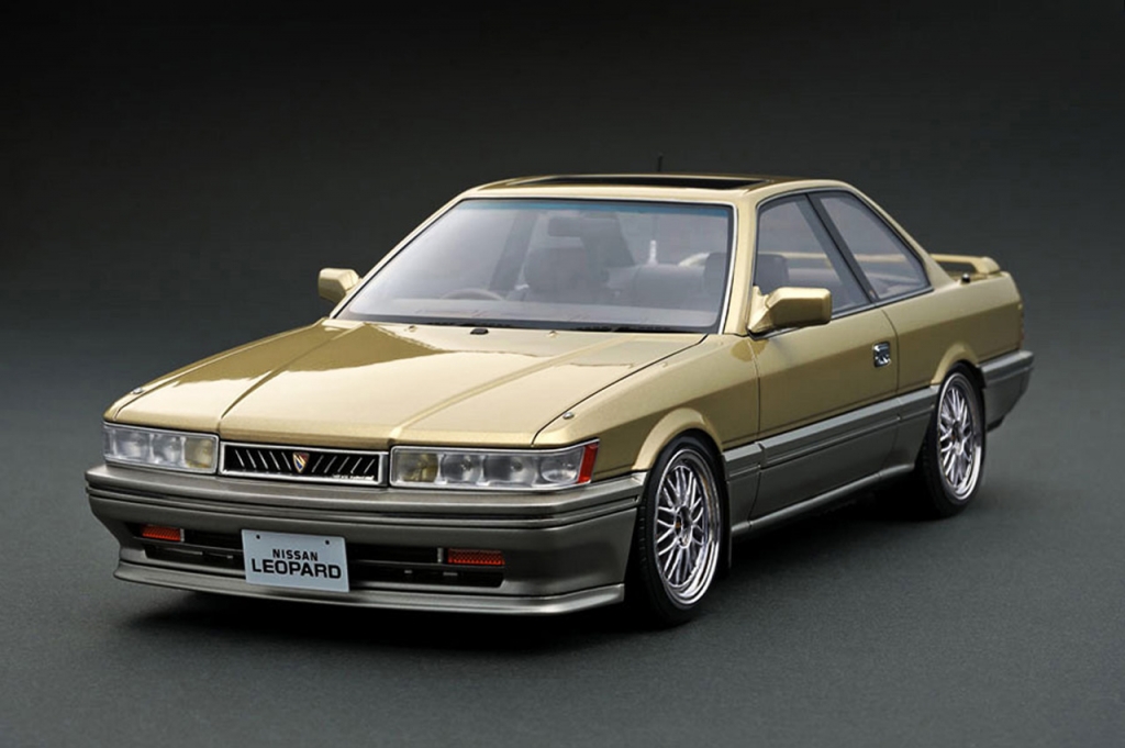 イグニッションモデル 1/18 日産 レパード 3.0 アルティマ (F31) ゴールド/シルバー / BBS LMタイプ17インチホイール(ポリッシュ＆シルバー)