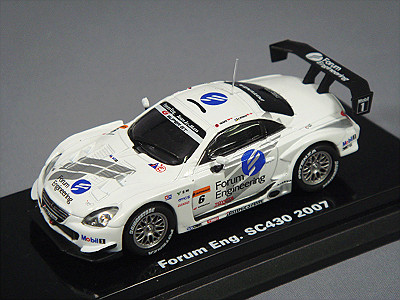 京商 ビーズコレクション 1/64 フォーラムエンジニアリング SC430 2007 スーパーGT500 #6 片岡龍也/ビヨン.ビルドハイム