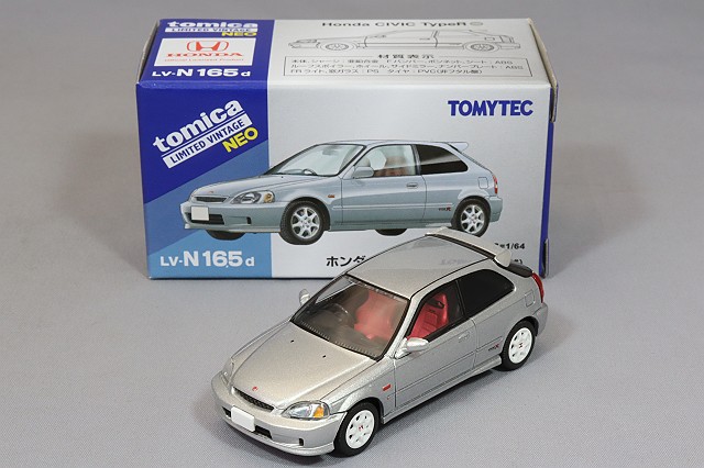 トミカリミテッドヴィンテージ NEO 1/64 ホンダ シビック タイプＲ 99年式 (銀)