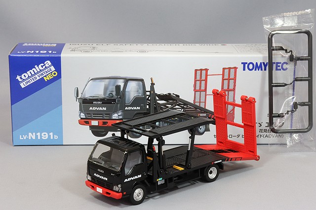 トミカリミテッドヴィンテージ NEO 1/64 いすゞ エルフ 花見台自動車 セフテーローダ ビッグワイド "アドバン"