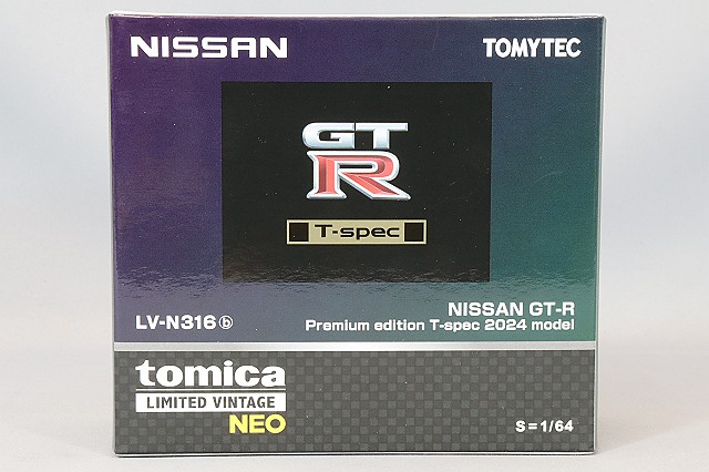 トミカリミテッドヴィンテージ NEO 1/64 日産 GT-R プレミアムエディション T-spec 2024モデル ミッドナイトパープル