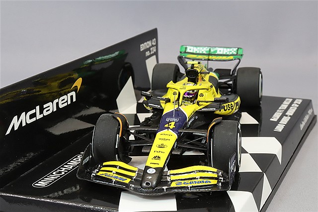 ミニチャンプス 1/43 マクラーレン F1チーム MCL38 2024 F1 モナコGP #4 L.ノリス レジン製