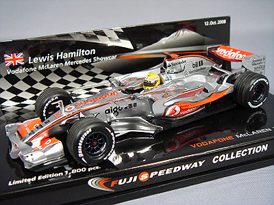 【富士スピードウェイコレクション 特注】 ミニチャンプス 1/43 マクラーレン ショーカー 2008 F1 L.ハミルトン