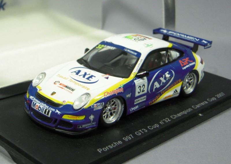 ・スパーク1/43 ポルシェ 997GT3CUP ＃32 カレラカップ2007 チャンピオン