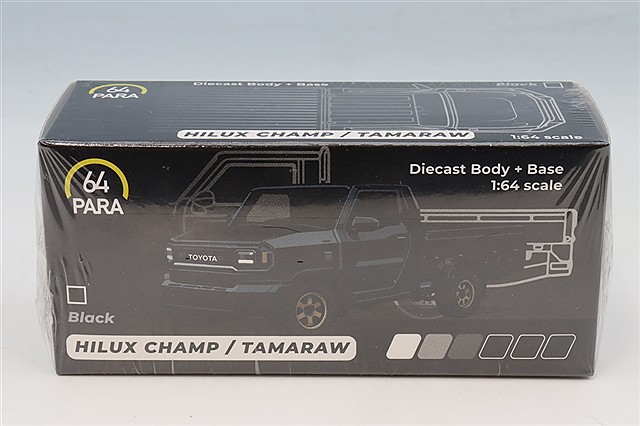 PARA64 1/64 トヨタ ハイラックス チャンプ タマラオ 2025 ブラック 左ハンドル