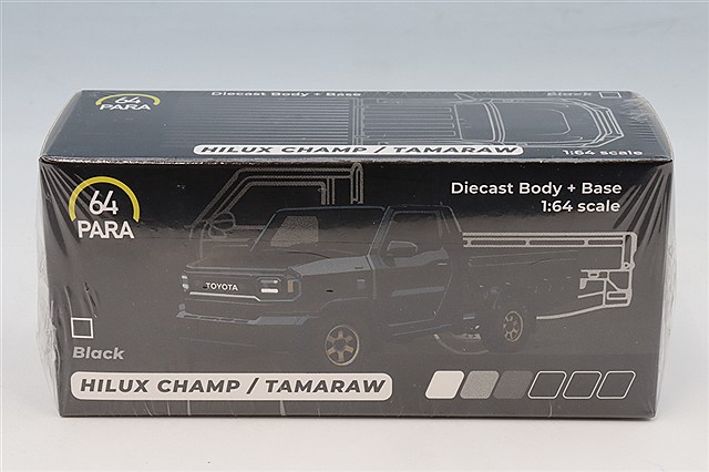 PARA64 1/64 トヨタ ハイラックス チャンプ タマラオ 2025 ブラック 右ハンドル