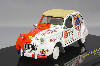 イクソ 1/43 シトロエン 2CV 2010 パリ-北京 ラリー B.Peres / A.M.Peres (PCT社長夫妻)