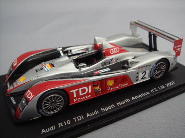 ・スパーク 1/43 Audi R10 TDI Audi Sport North America LM2007 #2